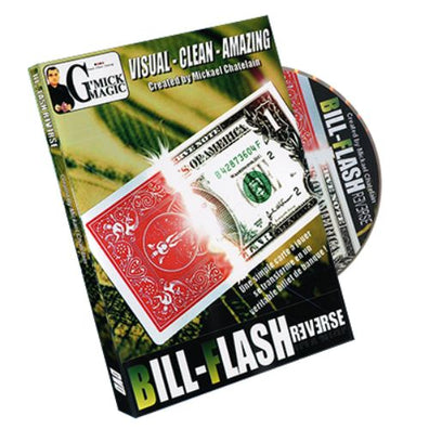 Tour de magie Bill Flash Card Reverse du magicien Maickael CHATELAIN